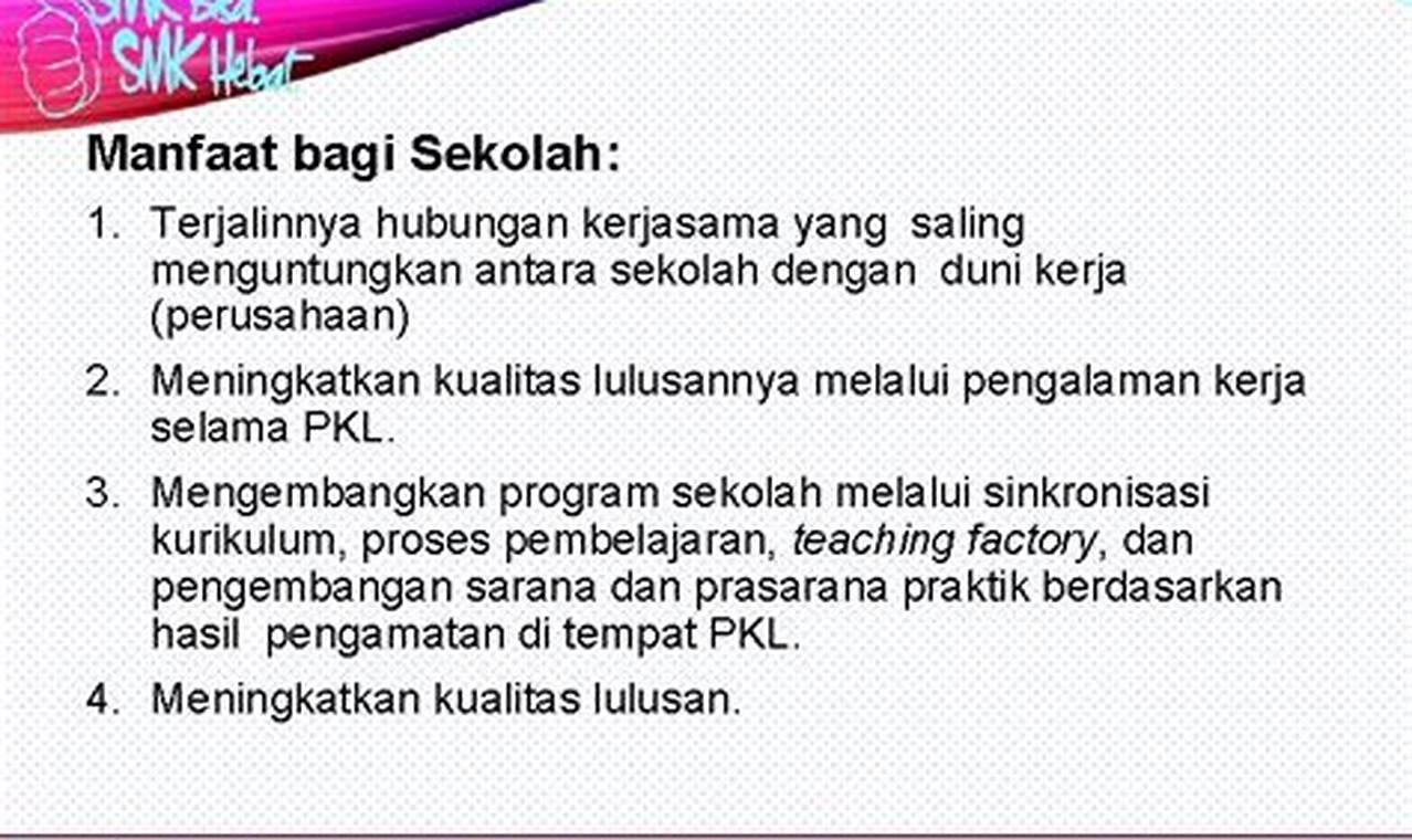 Temukan Rahasia Manfaat PKL SMK yang Wajib Kamu Tahu