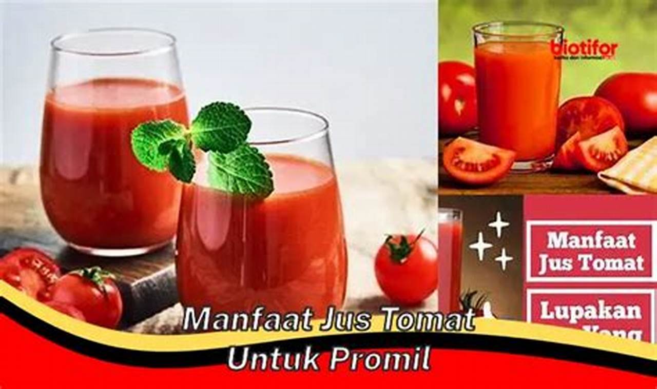 Ungkap Manfaat Jus Tomat Untuk Promil yang Jarang Diketahui